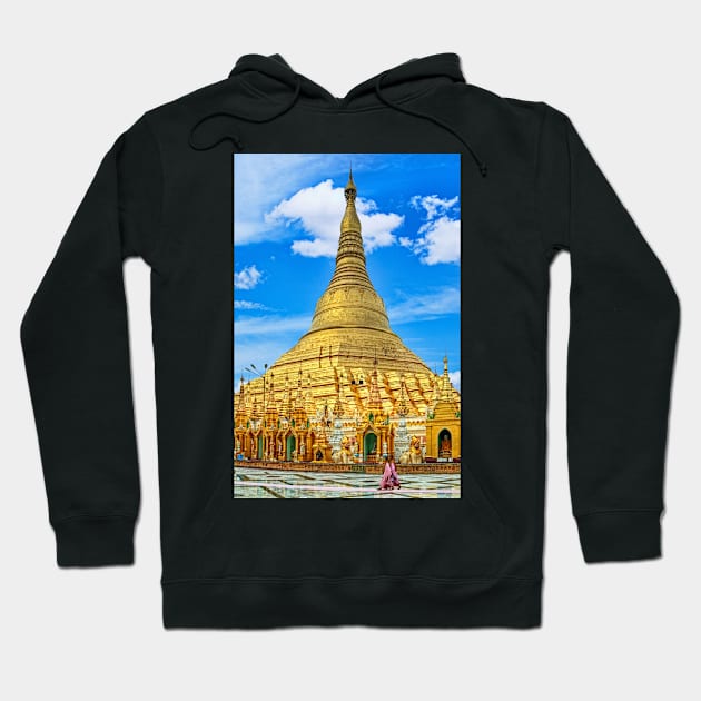 Shwedagon Pagoda. Hoodie by bulljup